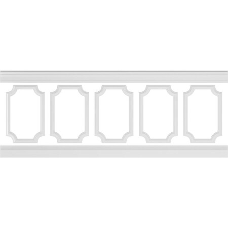 Ekena Millwork Wainscot Paneling Kit, Urethane, 94-1/2 in L, Factory Primed WPKUSC021P036